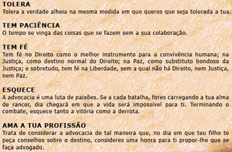 Mandamentos dos Advogados